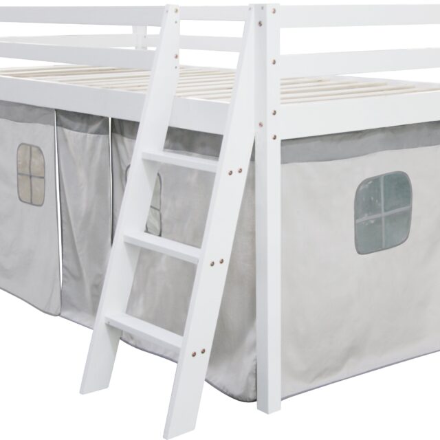 JLY TILDA Juniorseng m Sengegardin 90x190, Hvid, Børnesenge
