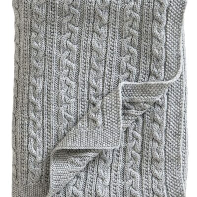 Jack o Juno Tæppe - 80x100 cm - Uld - Light Grey