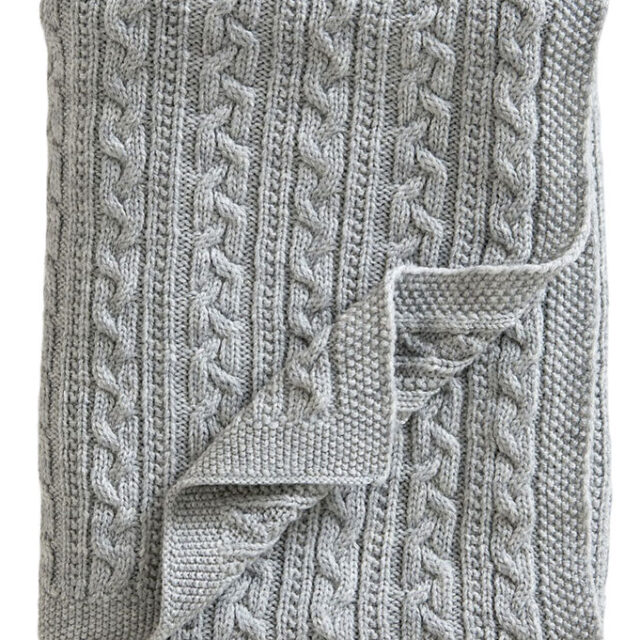 Jack o Juno Tæppe - 80x100 cm - Uld - Light Grey