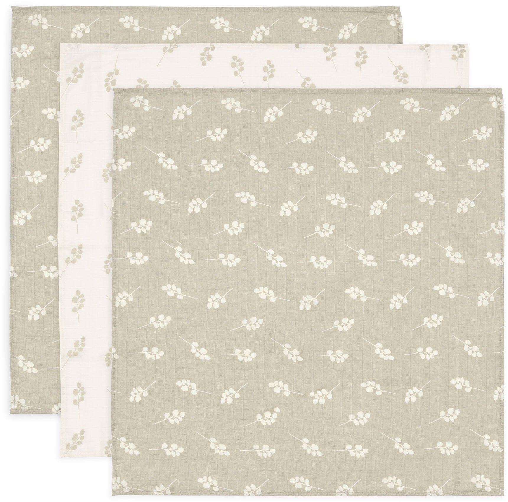 Jollein Stofble 3-Pak, Twig Olive Green