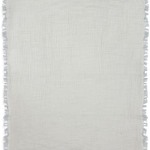 Jollein Tæppe/ Stofble i Musselin Fringe, Sea Green