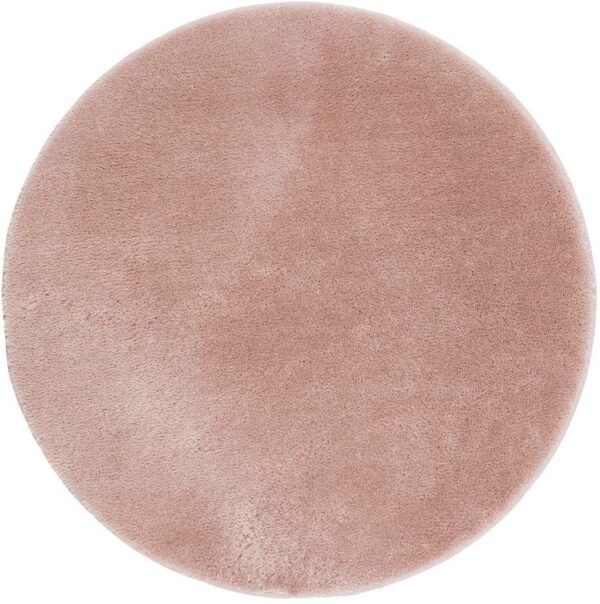 KM Carpets Cozy Rundt Gulvtæppe 160, Dusty Pink