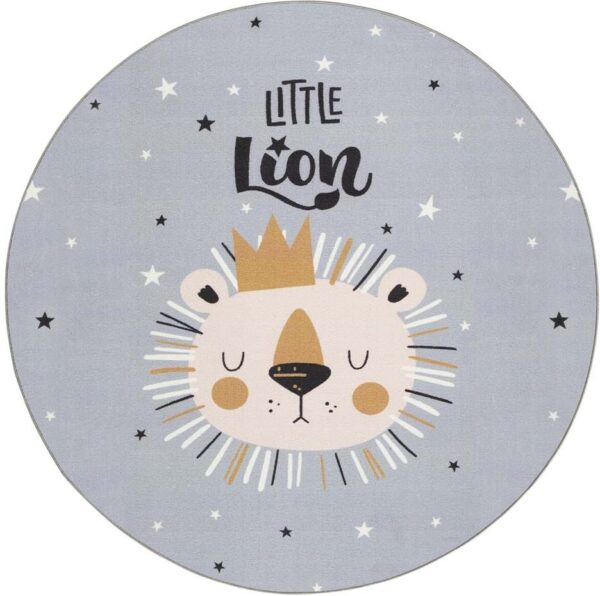 KMCarpets Little Lion Gulvtæppe 120 cm, Grå