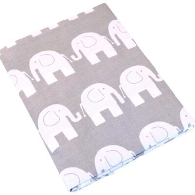 Kaxholmen Sengesæt Tremmeseng Elefant 65x80, Grå
