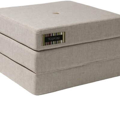 KlipKlap 3 Fold Single Madras, Beige