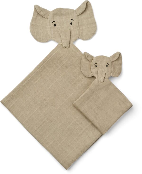 LIEWOOD Alya Elephant Nusseklud Sæt, Mist