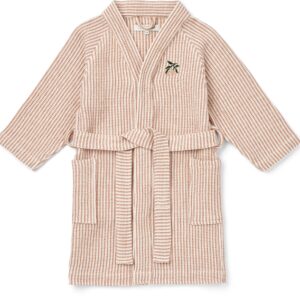 LIEWOOD Bertha Badekåbe Stripe, Tuscany Rose/Creme de la Creme, 3-4 år