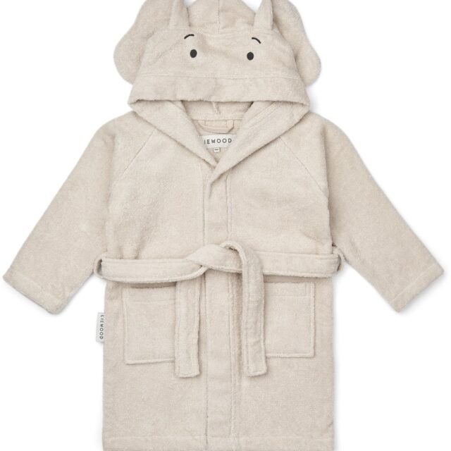 LIEWOOD Lily Elephant Badekåbe, Sandy, 3-4 år
