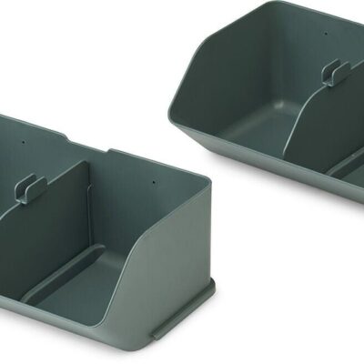 LIEWOOD Rosemary Opbevaringskasser M 2-Pak, Whale Blue