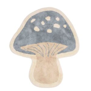 Little Dutch Svamp Gulvtæppe 102x118, Blå