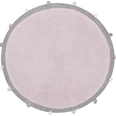 Lorena Canals Vaskbart Gulvtæppe Bubbly, Lyserød/Grå