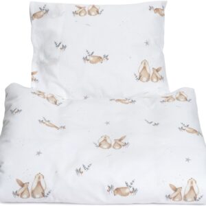 MiniDreams Sengesæt Tremmeseng 100x130 Bunny, Hvid