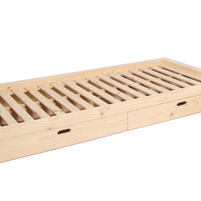 Minitude ATLAS Juniorseng 90x200, Natur, Børnesenge
