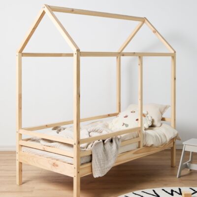 Minitude Nordic JAX Juniorseng 70x140, Natur, Børnesenge