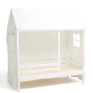 Minitude Nordic Jax Husseng 70x140 + Sengehimmel, Hvid, Juniorseng