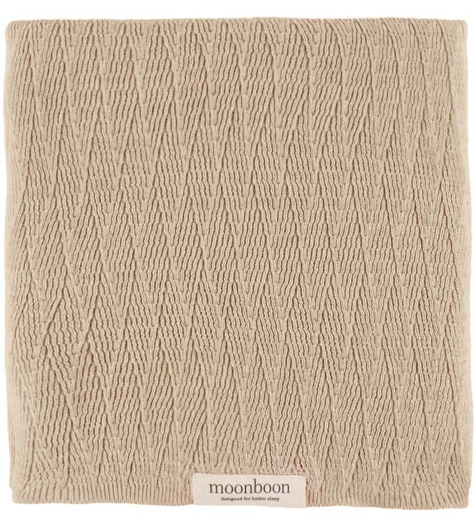 Moonboon Tæppe - Strik - 100x80 cm - Rose Dloud