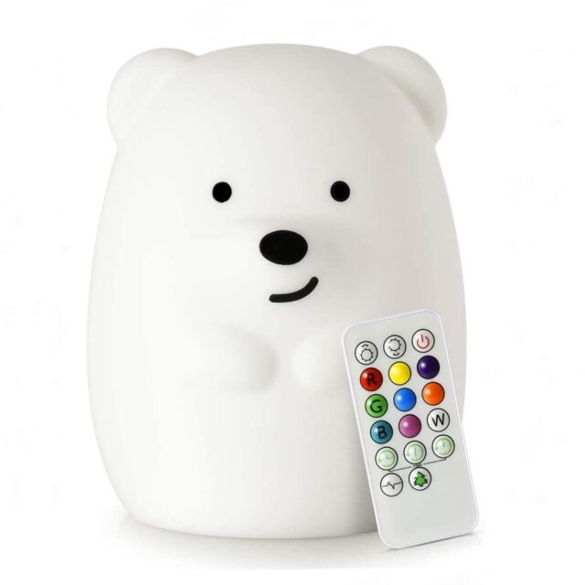 Nitelite Natlampe Bjørn, Hvid, Børnelampe