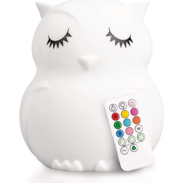 Nitelite Natlampe Ugle, Hvid, Børnelampe