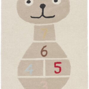 OYOY Mini Kanin Hopscotch Gulvtæppe 75x180, Clay