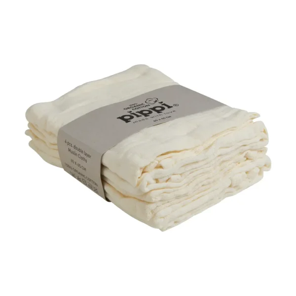 Øko stofbleer (4-pak) - Creme