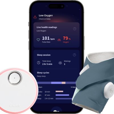 Owlet Dream Sock Babyalarm, Bedtime Blue