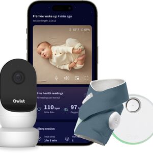 Owlet Dream Sock Babyalarm inkl. Owlet Cam 2, Bedtime Blue