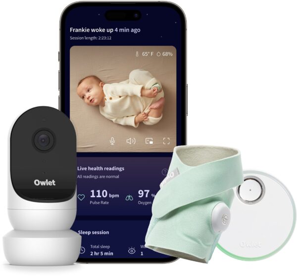 Owlet Dream Sock Babyalarm inkl. Owlet Cam 2, Mint