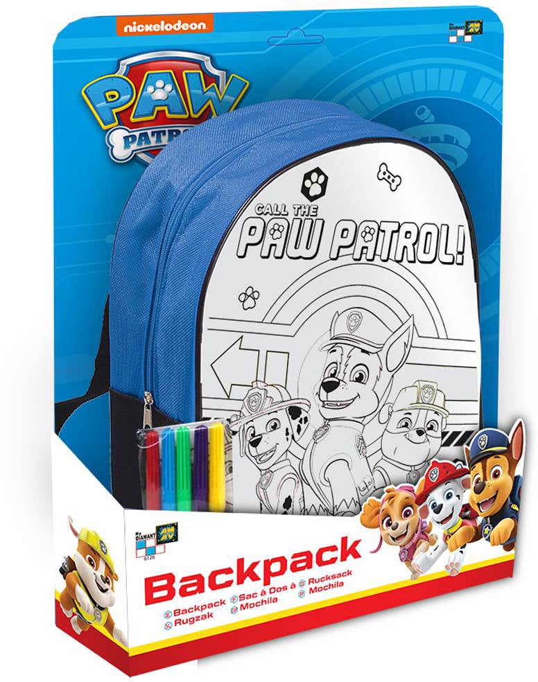 Paw Patrol DIY Rygsæk med Blyanter, Blå