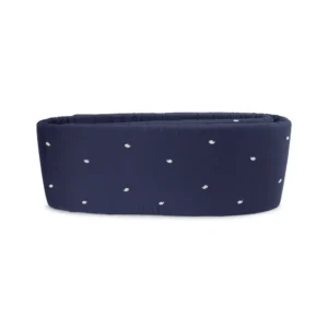 Sengerand - Midnight og broderet Chr. Hval