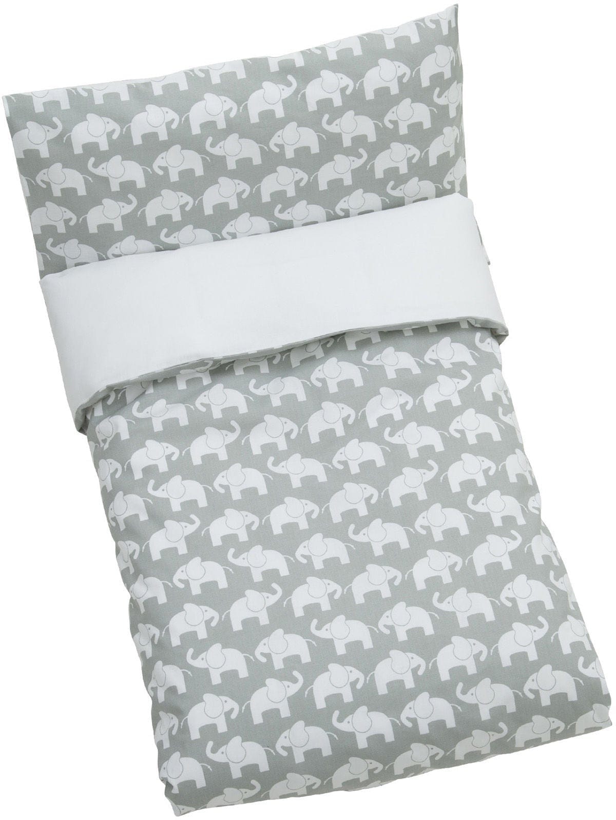 Sengesæt Tremmeseng Elefant 100x130, Grå