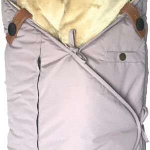 Sleepbag Mini Vinterkørepose, Dusty Purple/Brown