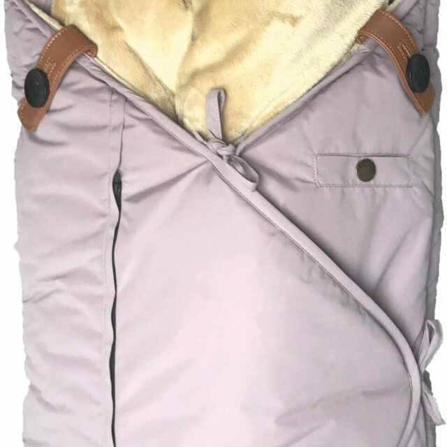 Sleepbag Mini Vinterkørepose, Dusty Purple/Brown
