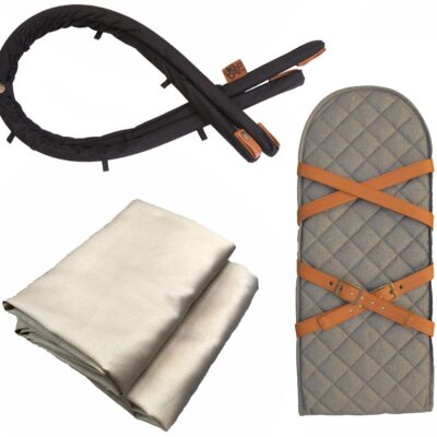 Sleepbag Tilbehørspakke Mini, Grey Mélange/Brown