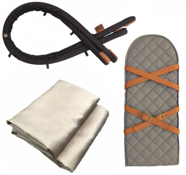 Sleepbag Tilbehørspakke Mini, Grey Mélange/Brown