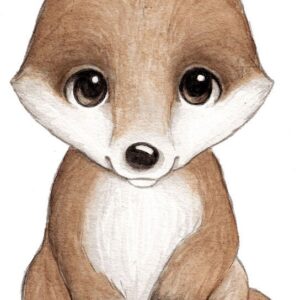 Stickstay Flurry The Fox Wallsticker