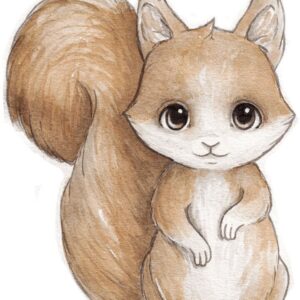 Stickstay Sandy The Squirrel Wallsticker