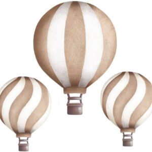 Stickstay Vintage Balloon Set Wallsticker, Brown Soil