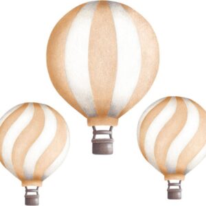 Stickstay Vintage Balloon Set Wallsticker, Peach