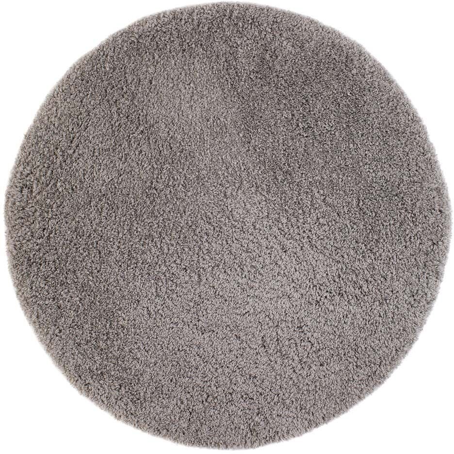 Teddy Gulvtæppe Rund 160, Silver