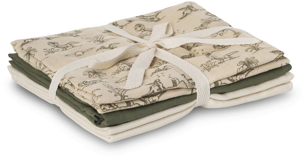 That's Mine Bora Tæppe/ Stofble i Musselin 3-pak, Dino esta