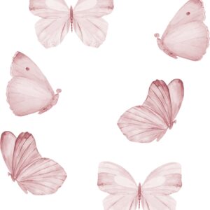 That's Mine Wallsticker Butterfly 6-pak, Rose
