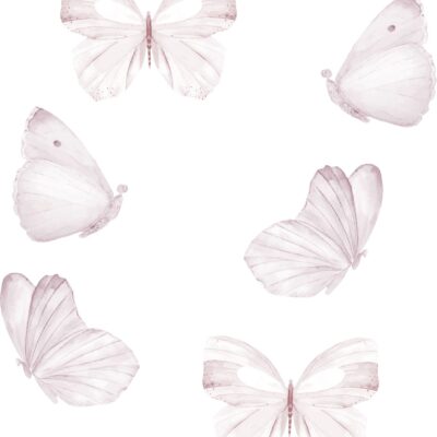 That's Mine Wallsticker Butterfly 6-pak, White
