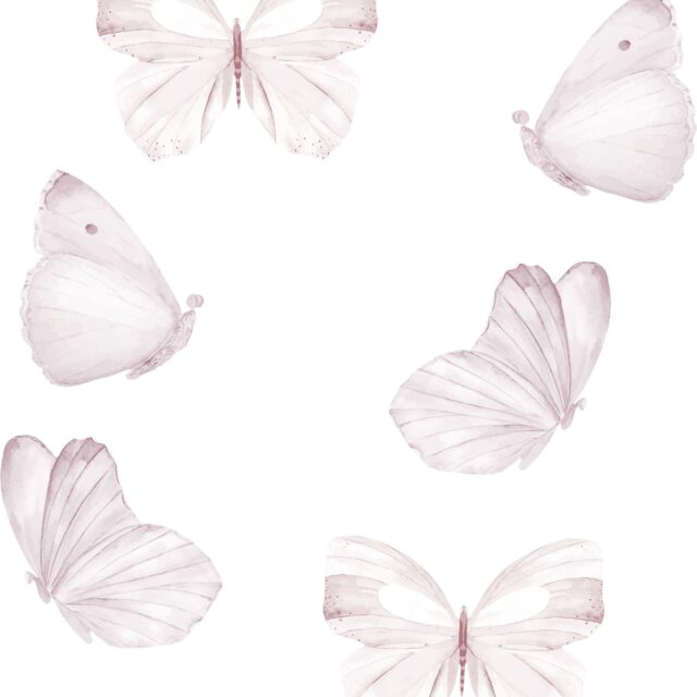 That's Mine Wallsticker Butterfly 6-pak, White