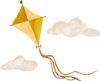 That's Mine Wallsticker Kite Small, Ochre