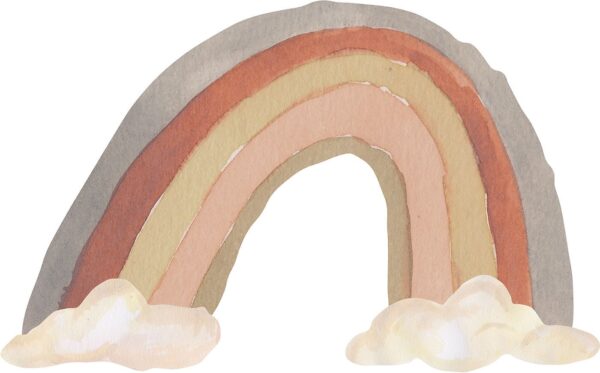 That's Mine Wallsticker Rainbow Large, Grey Tones