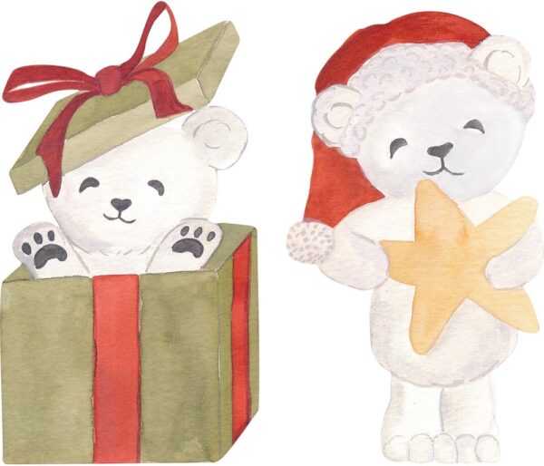 That's Mine Wallstickers, Santa Bears