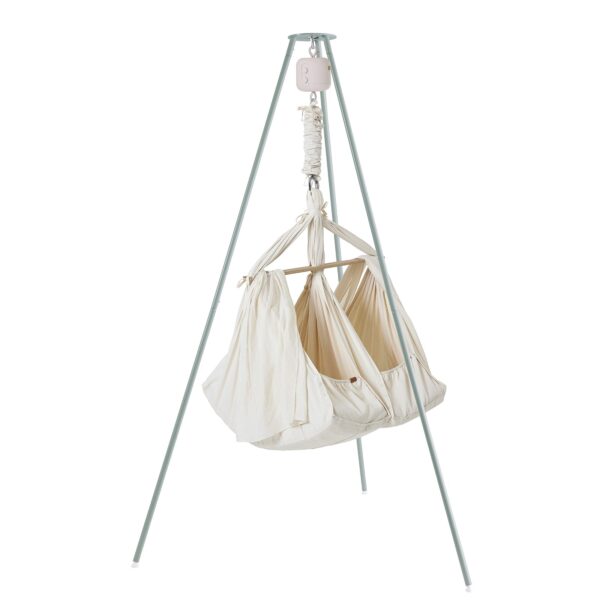 Tvillingeslyngevugge (premium) med vuggemotor & stativ (basic)