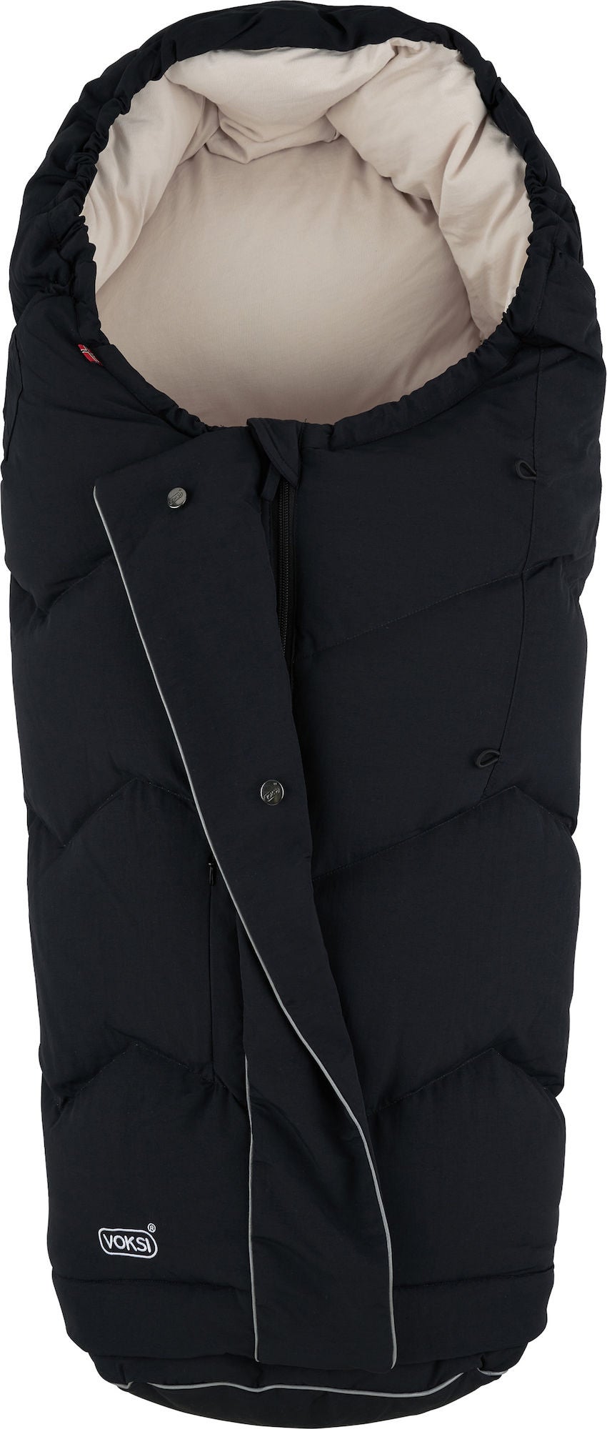 Voksi City Kørepose, Black Cream