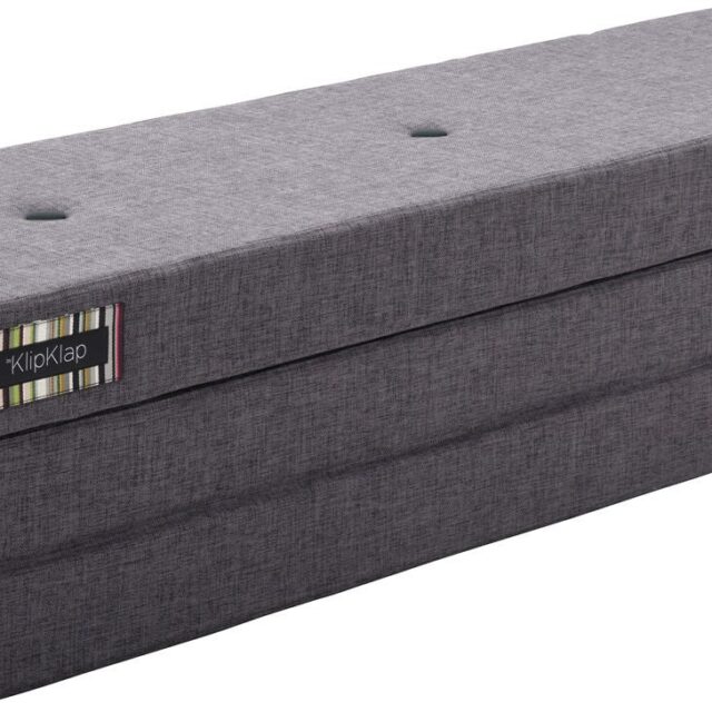 by KlipKlap 3 Fold Madras XL, Mørkegrå, Børnemøbler, Indretning børneværelse