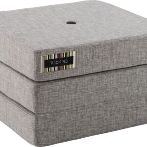 by KlipKlap 3 Fold Single Madras, Lysegrå, Børnemøbler, Indretning børneværelse